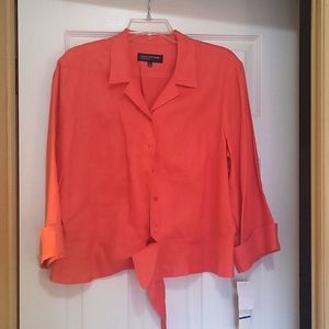 Brand New Top, Choral Color, Size XL, Brand Jones New York Signature